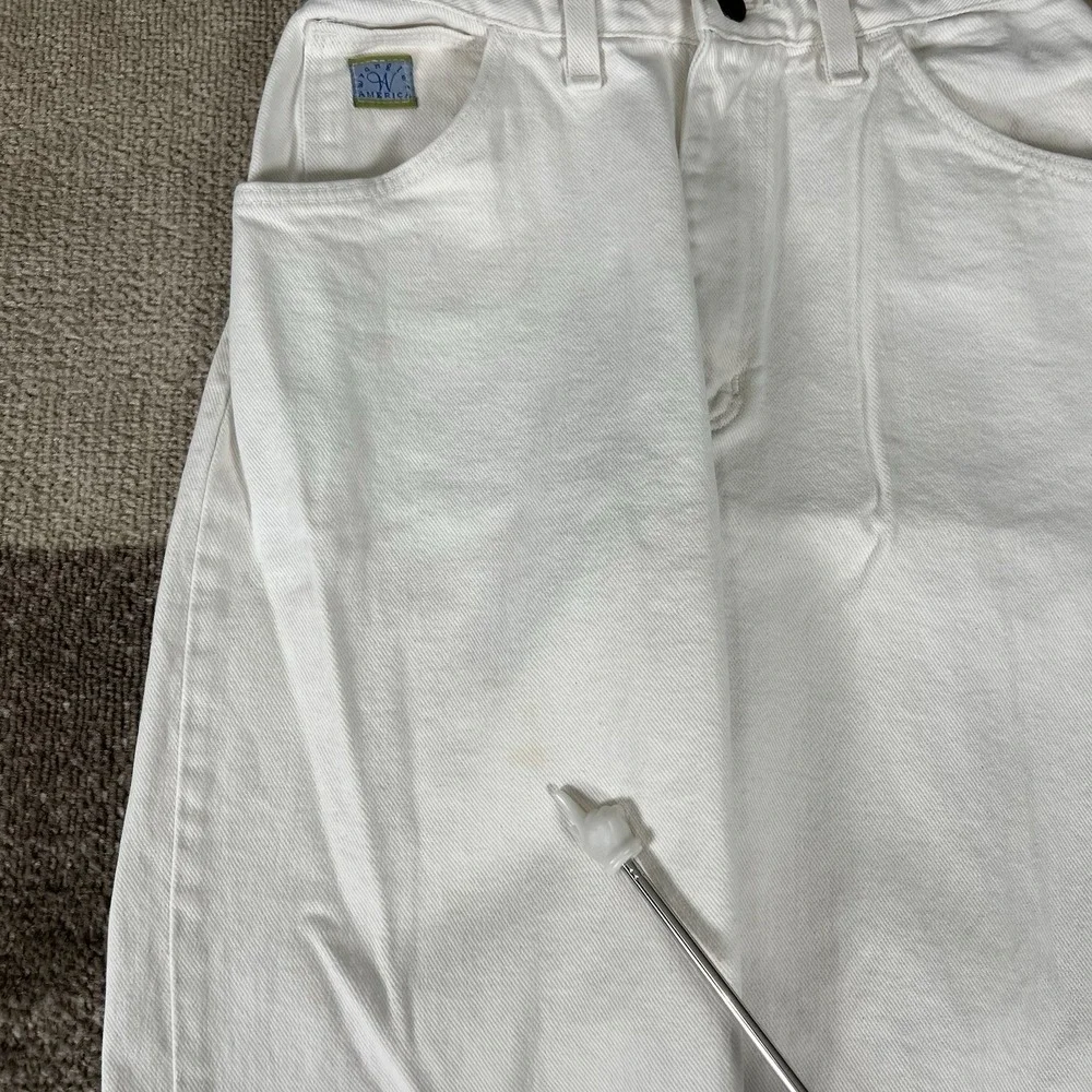 Vintage Wrangler For Woman Jeans‎ 10M White Denim High Rise Made In USA MSR01